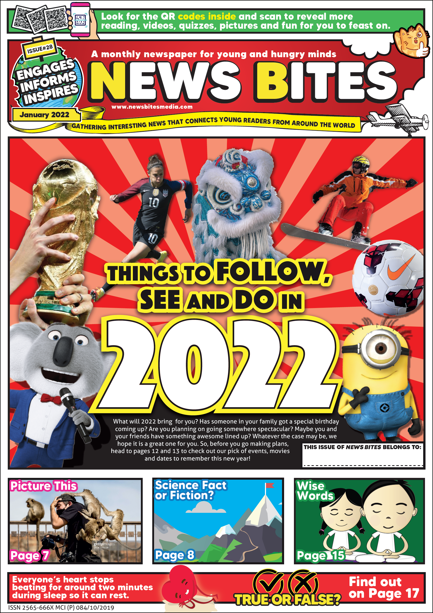 Newsbites Magazines for Schools - ISSUE NO. 28, JANUARY , 2022