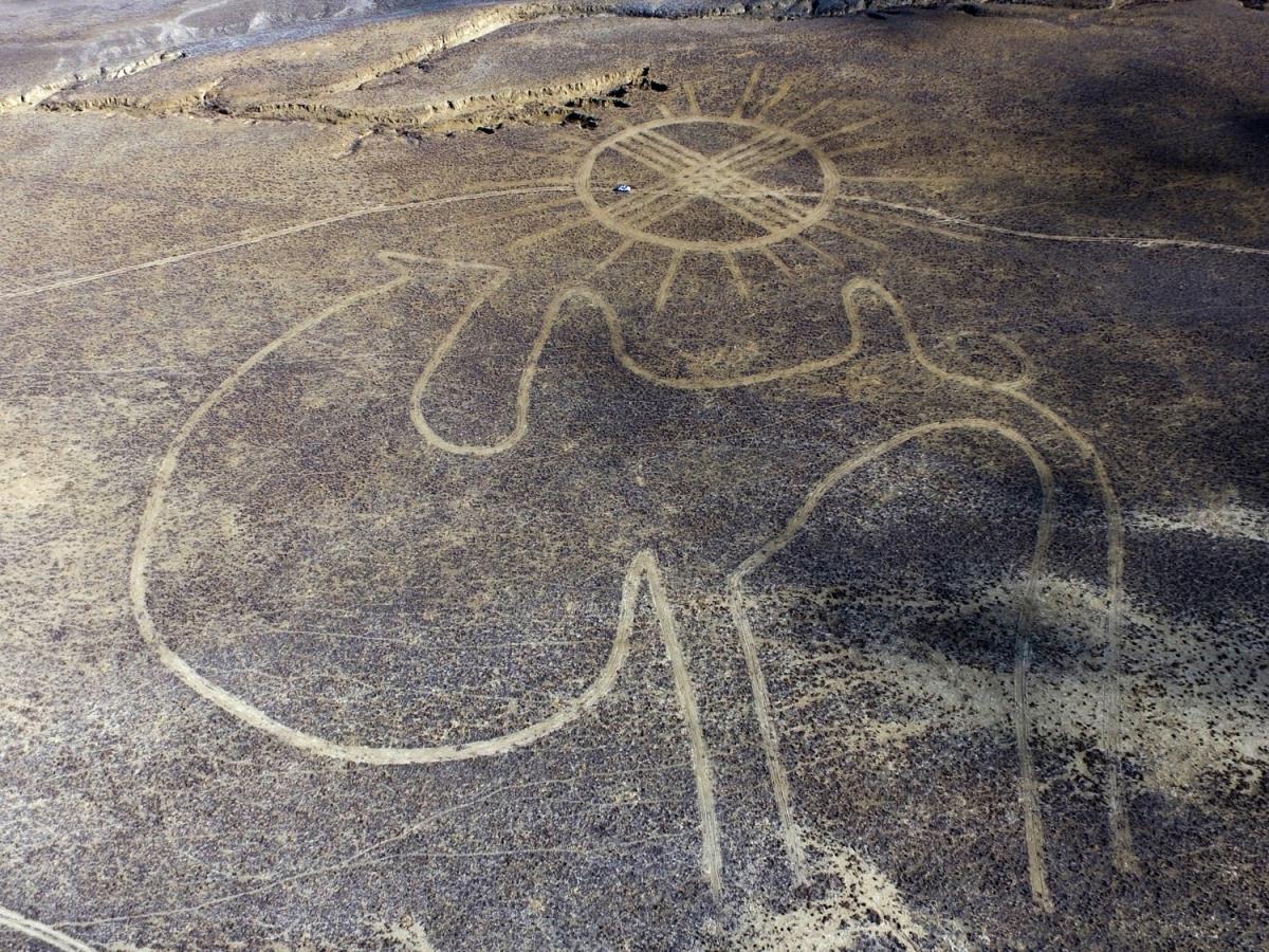 Giant geoglyph, in Kazakhstan