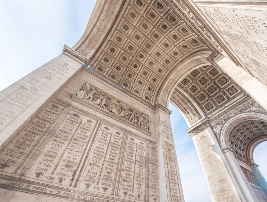 The Arc de Triomphe 